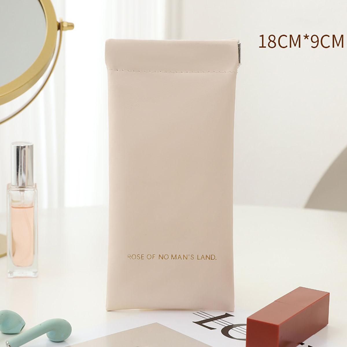 

Сумка для очков, женские солнцезащитные очки, футляр для хранения солнцезащитных очков, переносной картридж, сумка для близорукости, автоматически закрывающийся защитный чехол бежевый