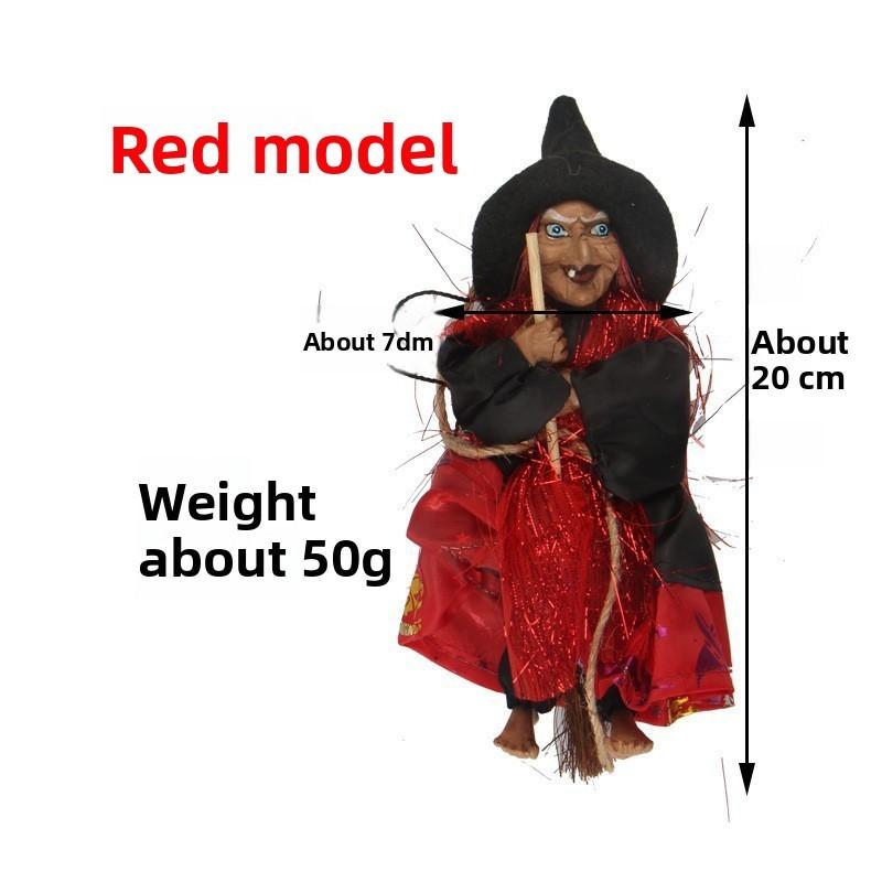 

Hanging Halloween Witch Decor Bar Haunted House Prop For Celebrations And Gifts красный