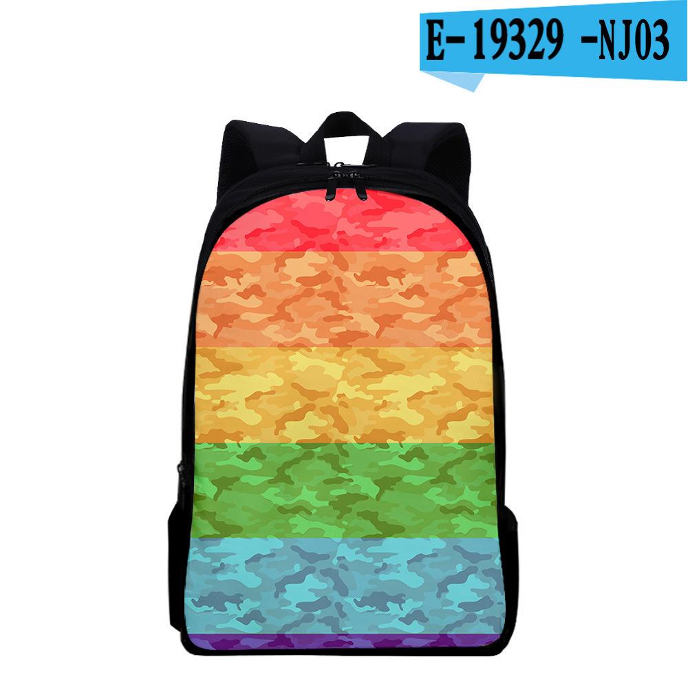 Klassieke Populaire Kleurrijke LGBT Notitieboek Rugzakken leerling Schooltassen 3D Print Oxford Waterdicht Jongens/Meisjes Laptop Rugzakken