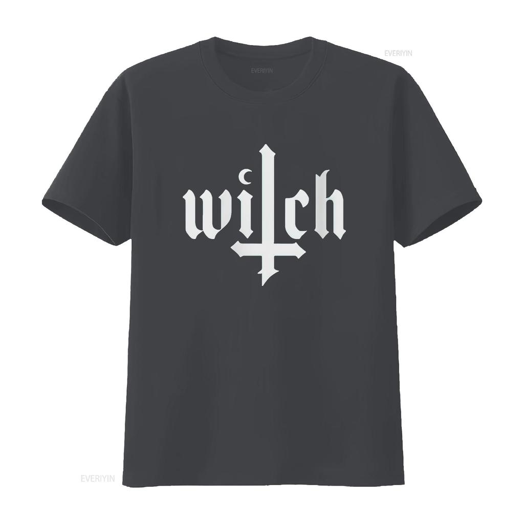 Mens Witch Clothing Pastel Goth Occult Satanic Gothic Witchy Round Neck T Shirt Black Medium Vintage Washed Slightly Versatile