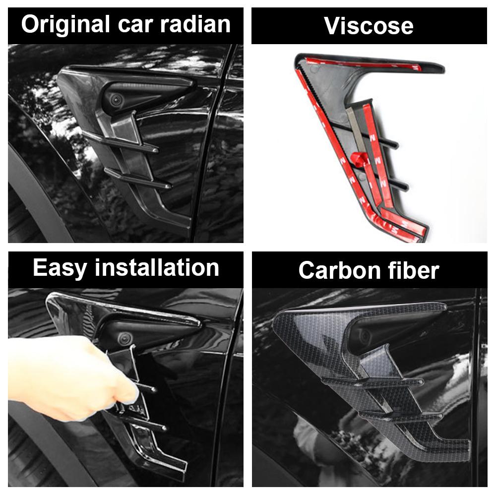 Car Side Wing Panel Cover For Tesla Model Y 2019-2025 / Model 3 2025 2025 Modification Accessories 2PCS Spoiler Dust Cover