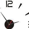 DIY Wall Clock 40cm Small Black Modern Simple European Style Silent Acrylic Frameless DIY 3D Wall Clock