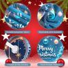Holiday Banner Blue Theme Merry Christmas Banner Festive Banner Festive For Family Gathering Mall Decoration Christmas Party