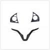 For Honda Jazz GK5 2015- Interior Steering Wheel Sequin Cover Moulding Frame Trims ABS Carbon Sticker Car-Styling Accessoriy