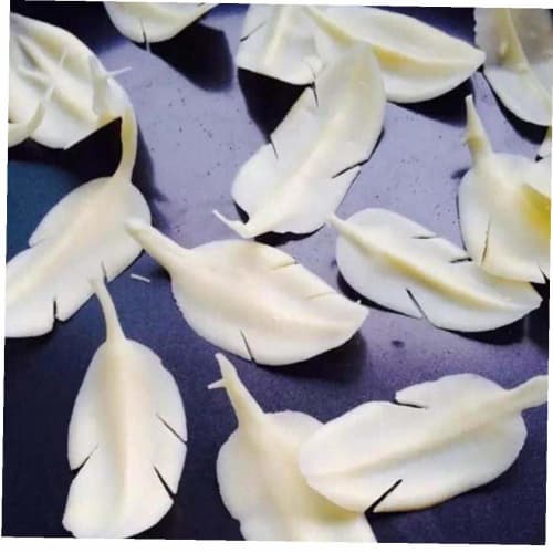 Set of 5 Stainless Steel Palette Knives, Cake Spatulas, Feather Leaf, Chocolate, Mousse, Baking Utensils