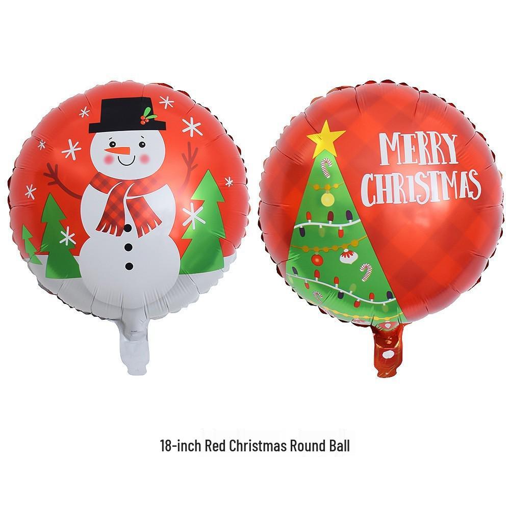 Merry Christmas Cartoon Aluminum Foil Balloon - Party & Background Decoration