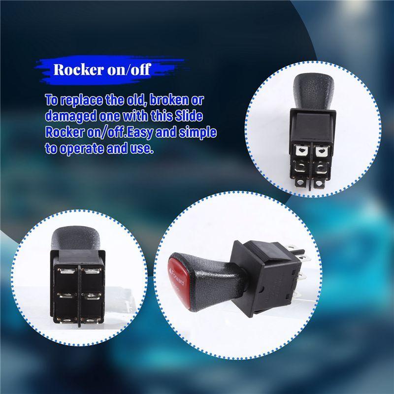 AA92-Forward-Stop-Back DPDT 6Pin Latching Slide Rocker Switch KCD4-604-6P Car Switch