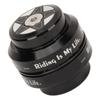 Bike Headset Set 34mm Bicycle Headset Aluminum Alloy Bike Front Fork Stem Headset for 28.6mm Straight Steerer Fork Bearing