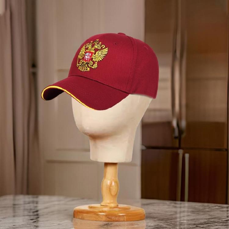 Comfortable Cotton Baseball Caps with Embroidery Russian Emblem for Travel and Leisure Event Women Men Unisex Sun Hat