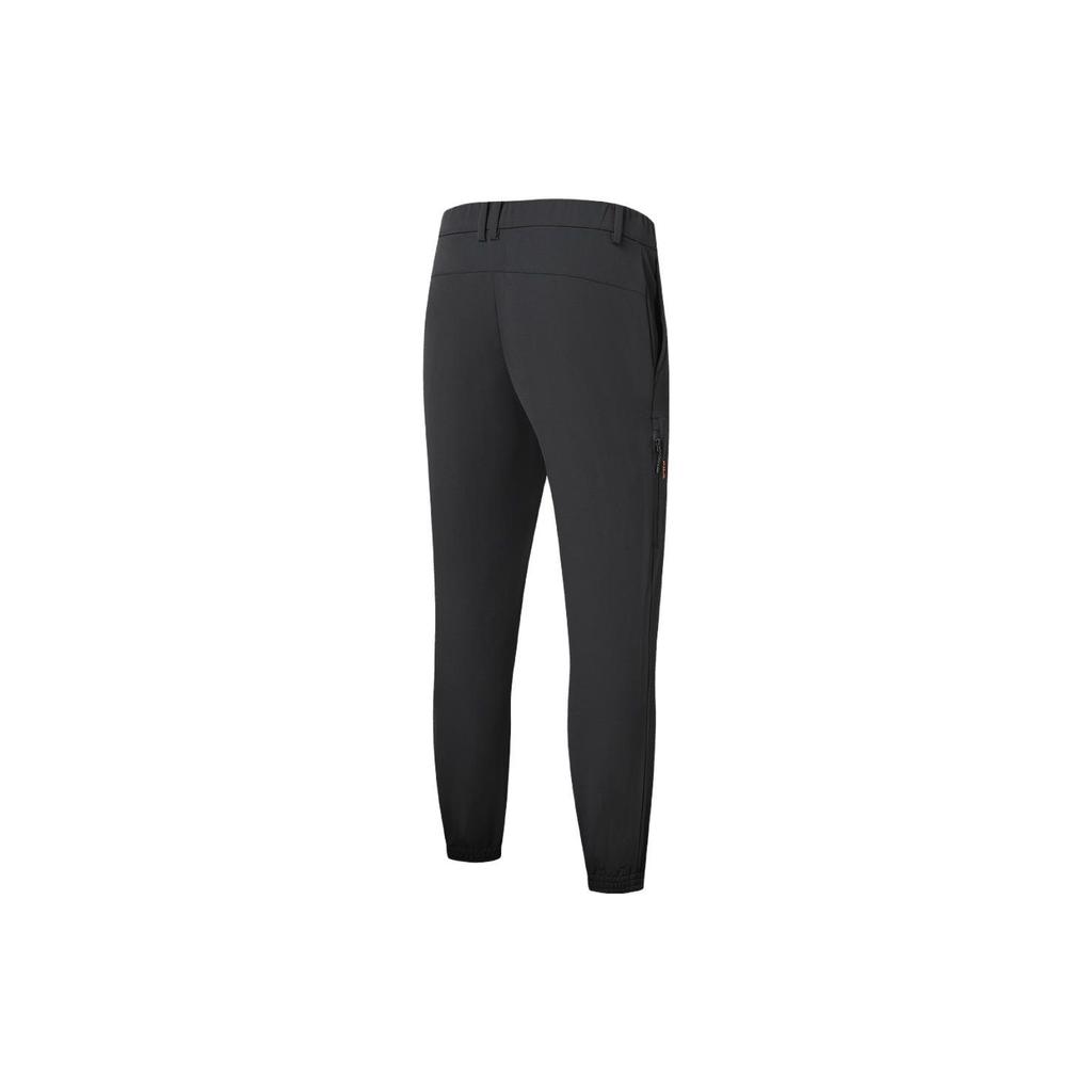 FILA Solid Color Straight Leg Woven Sports Casual Pants Men bottoms Deep-Black A11M347807F-BK