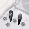 Water Drop & Pearl Stamen Design Nail Bow with Zircon Jewelry - 43 Piece Set
