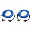 1-5PCS Car Pure Copper Audio Cable Subwoofer Amplifier Audio System Modification 2 RCA To 2 RCA Wire Automotive Signal Cable 5 M