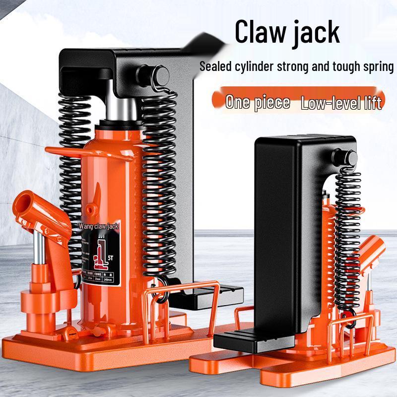 Heavy-Duty Hydraulic Claw Jack with Duckbill Lift, 5/10 Ton Capacity, Up To 30 Tons