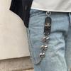 Metal Skull Chain HipHop Bag Chain Waist Jewelry Alloy Texture for Showcasing Personality at Festivals and Parties