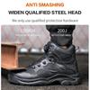 Rotary Buckle Work Boots Safety Steel Toe Shoes Men Breathable Safety Shoes Brand Indestructible Shoes Puncture-Proof Work Shoes