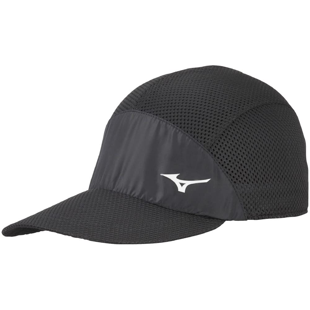 Mizuno Track Field Running Washable Soft Running Black Free Size & Wear, Cap, Unisex, (Mesh Type),
