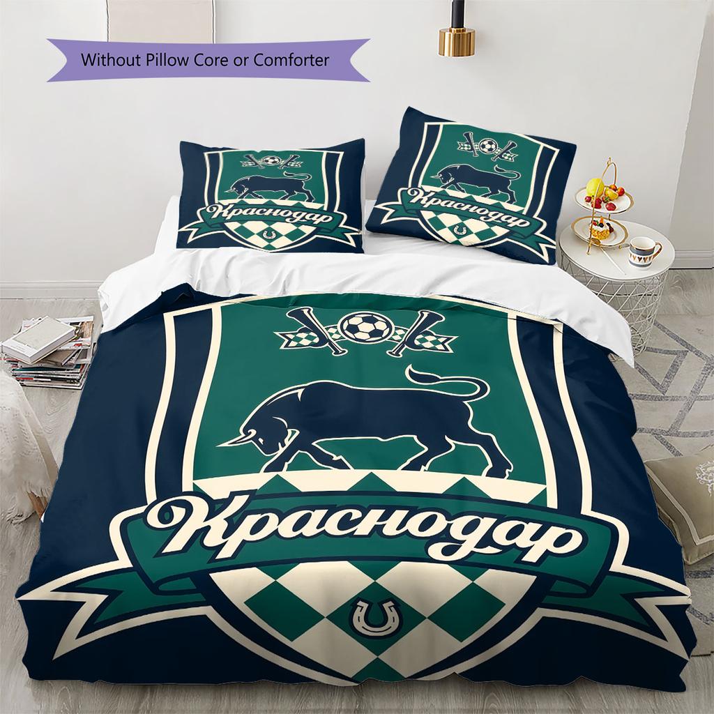 FC Krasnodar Power Bedding Quilt Set Quilt Cover Pillowcase Home Decoration Birthday Gift (1 * duvet cover + 2 * pillowcase, without core)