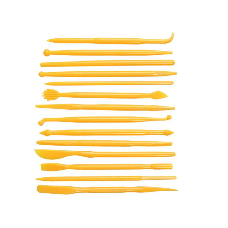 14-Piece Children's Creative Polymer Clay Sculpting Kit with Double-Headed Pottery Tools