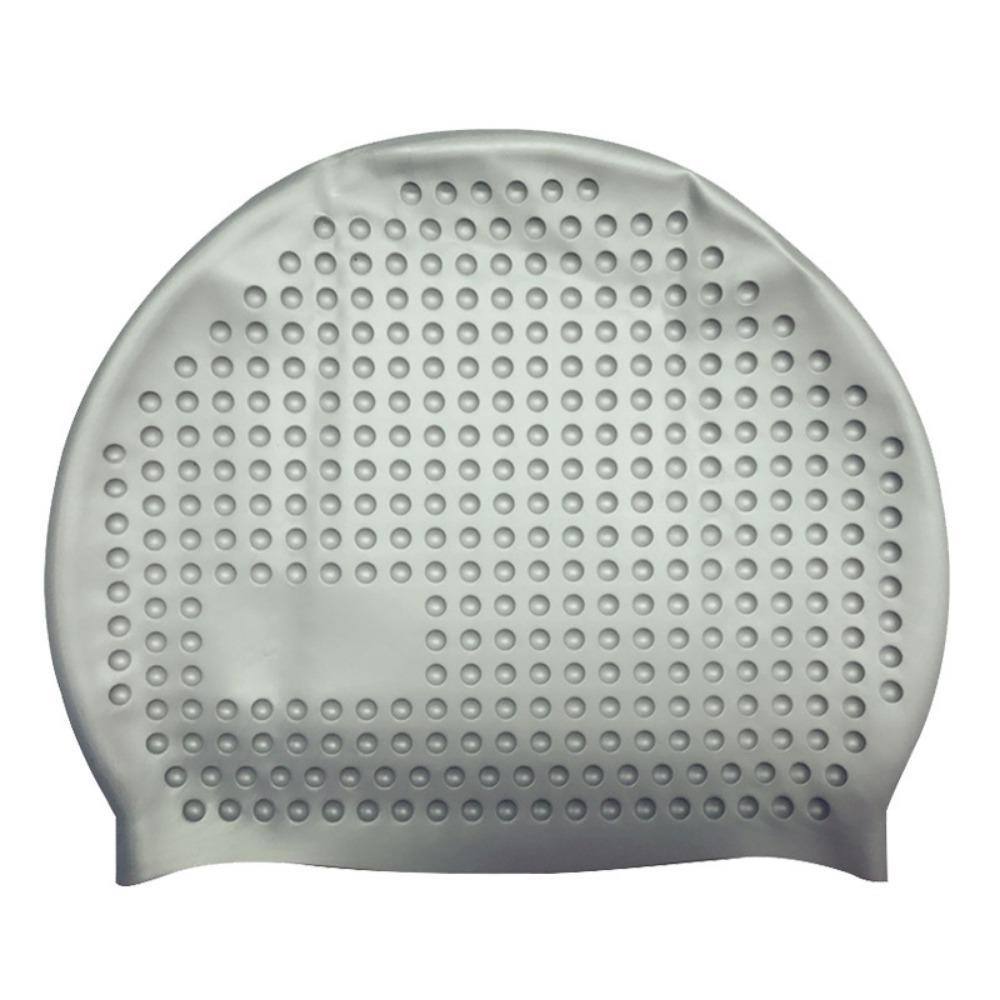Non-Slip Silicone Swim Cap Elastic Wrinkle Free Snorkeling Cap Durable Long Hair Protection Waterproof Bathing Cap Swim Training