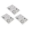 3pcs Clear Stamp Reusable  Scrapbook Handbook Album Decorative Transparent Stamp Paper Crafts Han