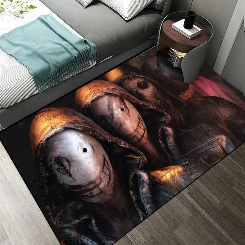 D-Dead by Daylight survival horror escape game Large Area Rugs Carpet for Home Living Room Bedroom Sofa Doormat Floor Play Mat