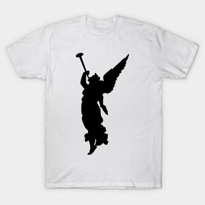 Tişört Kadın Melek Harajuku Baskılı Kawaii Tişört Yaz Kısa Kollu Kadın Tişört Üst