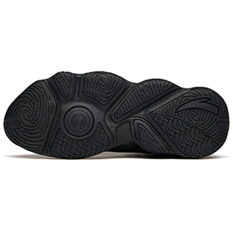 Anta Lifestyle Series Fleece Lined Shock Absorbing Wear Resistant High Top Casual Shoes Men Casual Shoes Black Blue Red 912148990-3