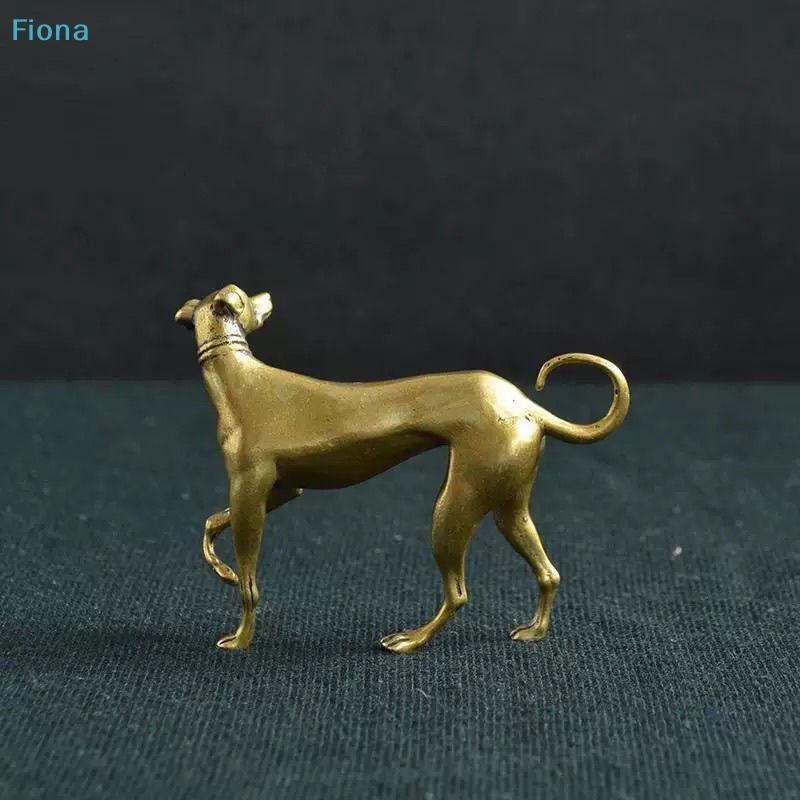 Vintage Brass Greyhound Figurine,Miniature Whippet Dog Statue for Home Decor and Collectibles