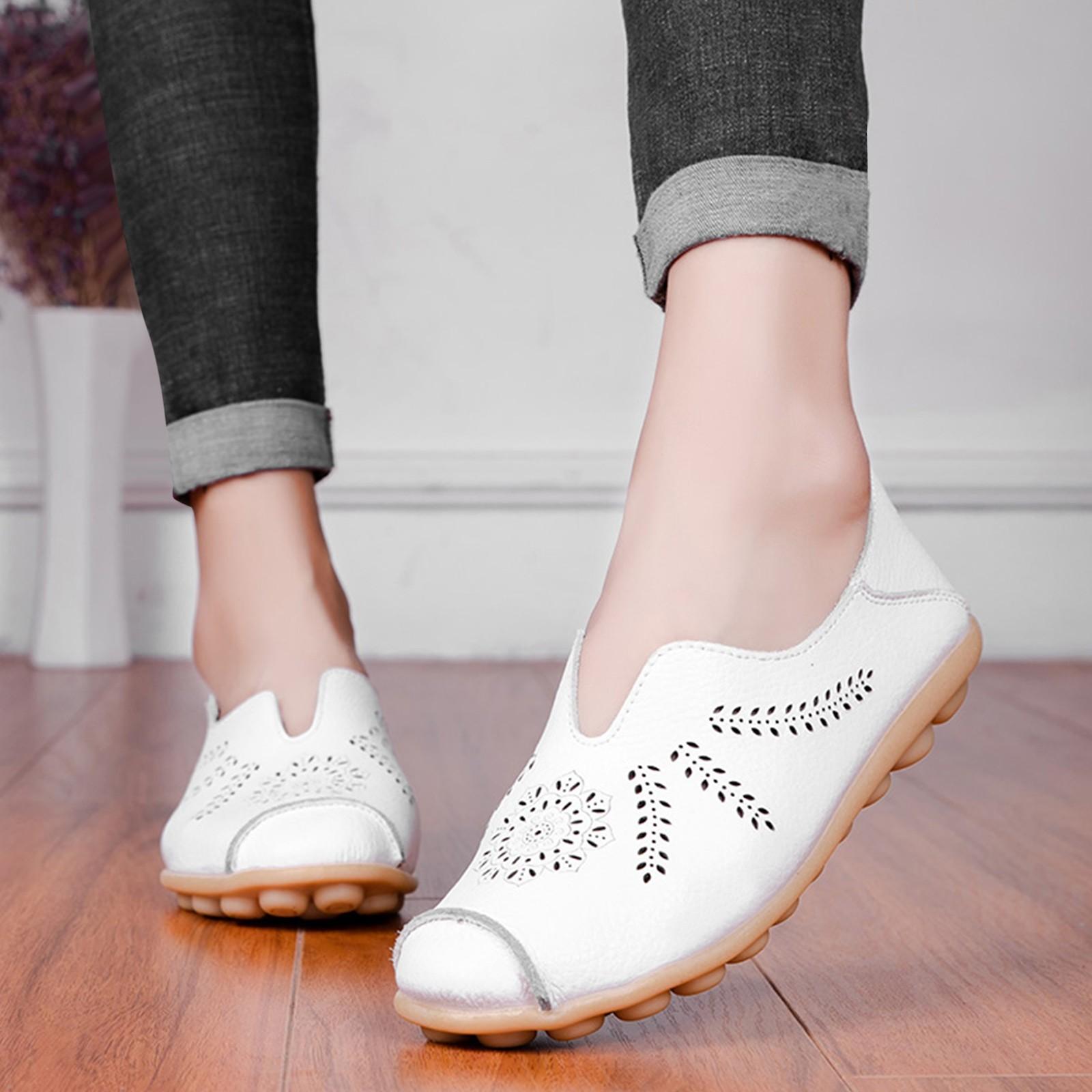 Женские лоферы на плоской подошве с принтомчатые однотонные повседневные кожаные туфли удобные женские повседневные туфли туфли на плоской подошве женский размер 6 38 2690₽