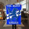 Chelsea FC Football Print FlAannel Blanket, High Quality Comfortable for All Seasons, Home Decor, Warmth and Comfort