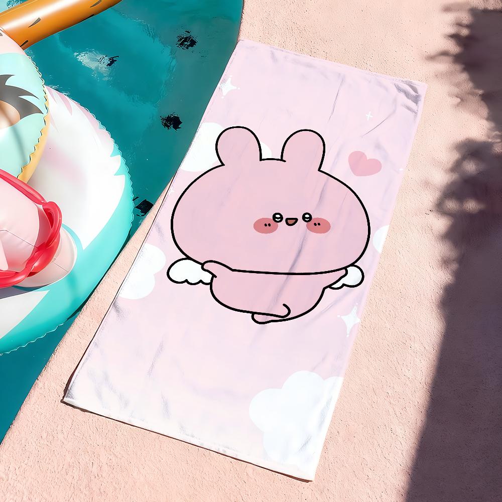 

1pc Ultra-Soft Quick-Drying Cartoon A-Asamimichan Cute Towel Quick Dry Soft Yoga Swimming Fitness Mountain Climbing Beach W40*H60(CM)