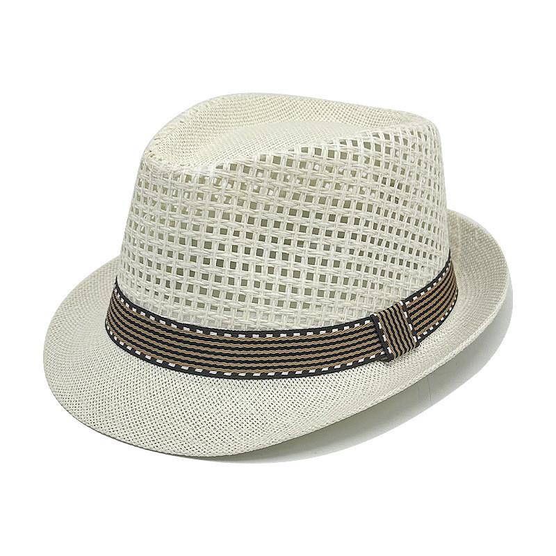 Woven Vintage Straw Hat Sun Protection Cap For Summer Beach And Wear Outdoor