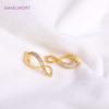 18K Gold Plated Infinity Bracelet Necklace Connector Fittings,Brass Inlaid Zircon Pearl Clasps For Jewelry Making Wholesale
