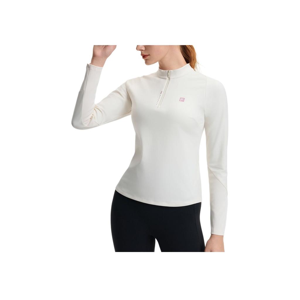 Fila Fitness Casual Vitality Simple Fashion Gym Wear Women Activewear Vanilla-White A11W511210FIV