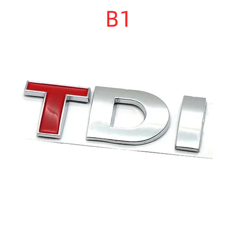 3D Metal TDI Letters Emblem Badge Sticker Decals