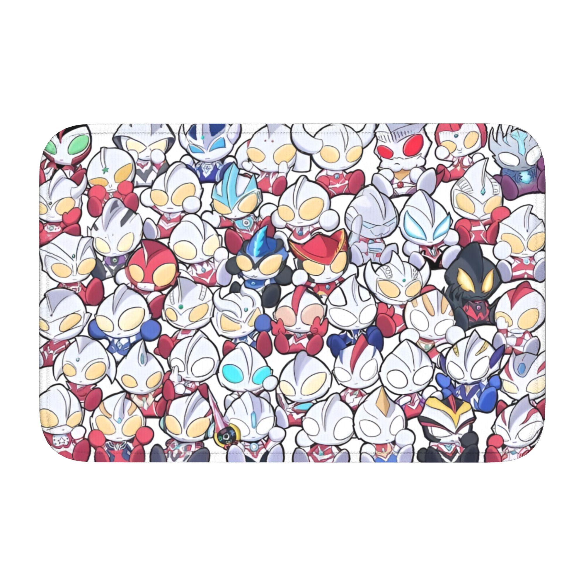 

Welcome Ultramanes Anime Floor Door Kitchen Bathroom Mat Anti-Slip Indoor Doormat Garden Living Room Entrance Rug Carpet Footpad 60cm x 90cm