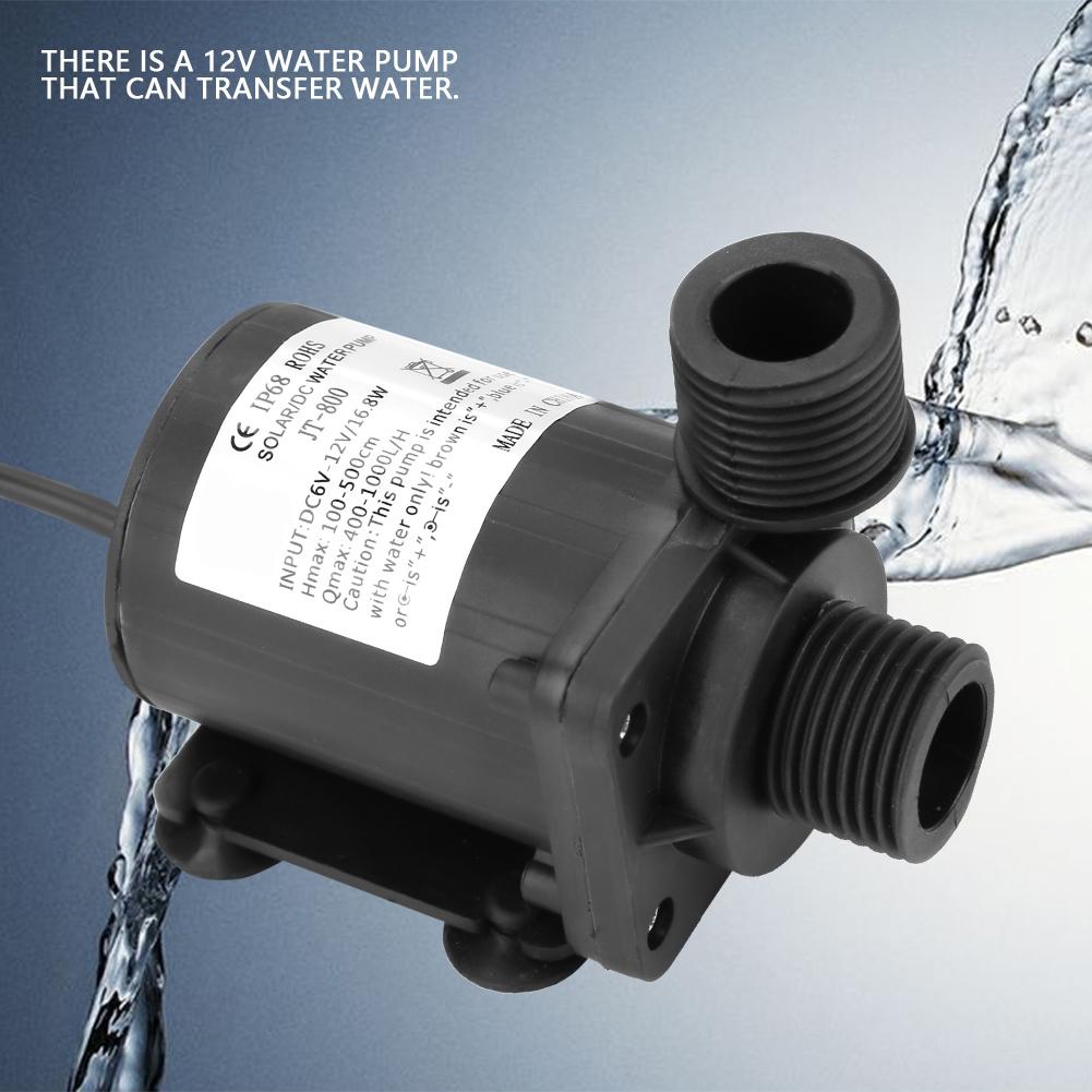 Mini DC Brushless Low Noise Boost Water Pump 12V 40 Celsius ~100 Celsius