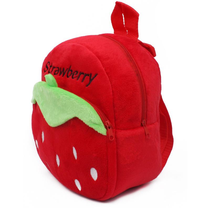 Baby Cute Plush Backpack With Fruit Pattern For Kindergarten Children