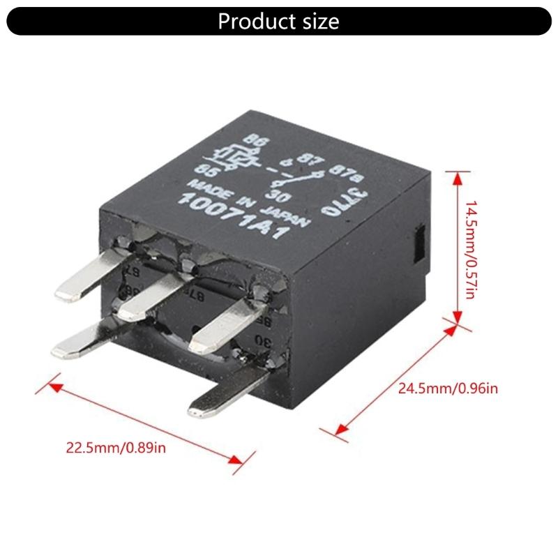 Automotive Accessories Car Fuel Pump Relays Vehicle Replacement Part 12V 5Pin Relays Assembly with Flame Retardant Shell