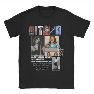 Singer Aitanas Ocana T Shirt Popular T Shirts Short Sleeves Streetwear Tops Summer 100% Cotton O Neck Oversize Top Tees