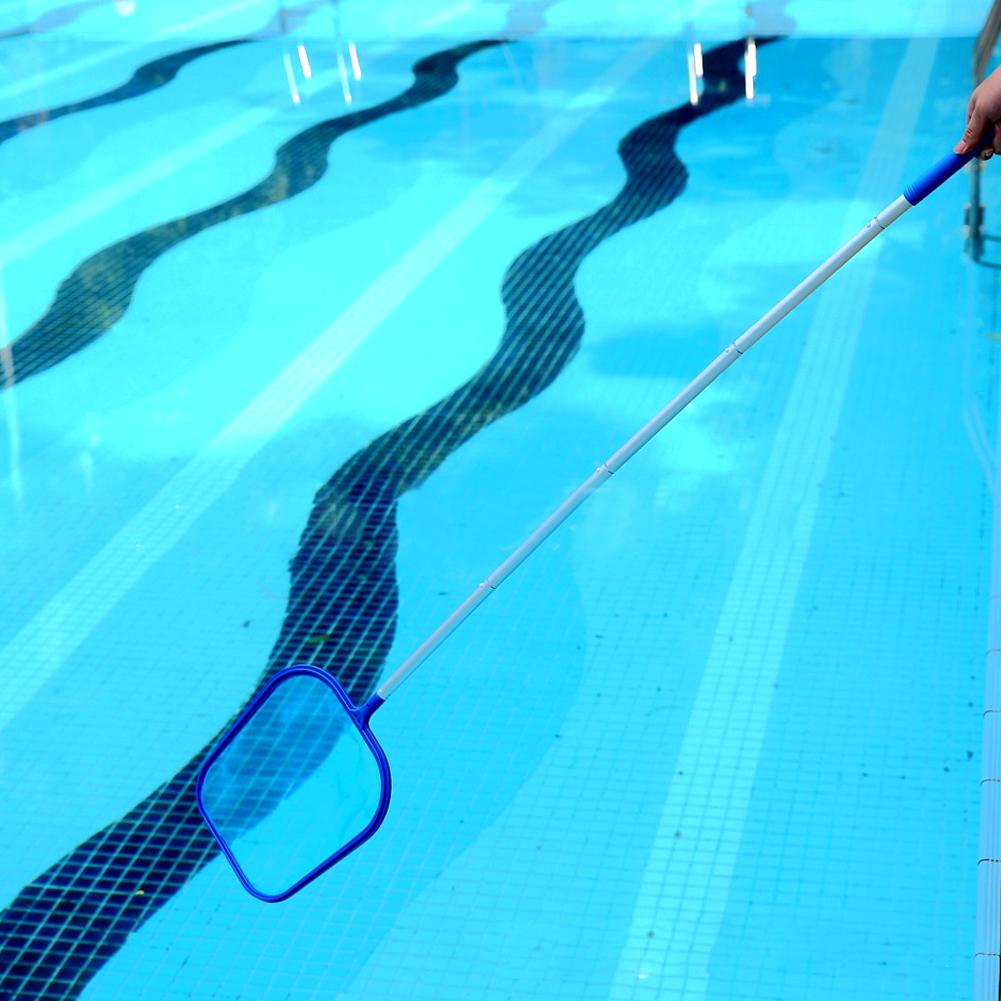 Profesionální bazénová listová mělká síťka Síťka na čištění listí v bazénu s odnímatelnou tyčí
