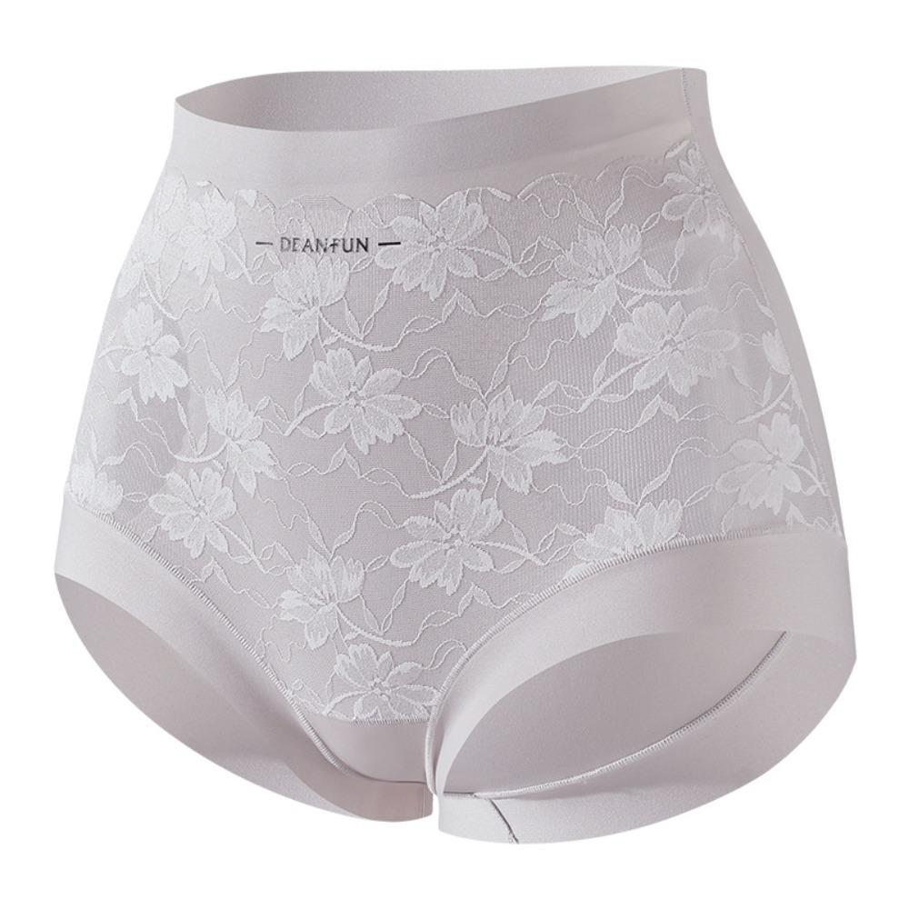 

Трусики с высокой талией и контролем живота, сетчатое цветочное нижнее белье для женщин, модные трусы с эффектом лифтинга бедер, женские M фиолетовый