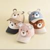 3D Little Bear Children's Windproof Flat Cap – Comfortable, Versatile, and Cute Baseball Hat