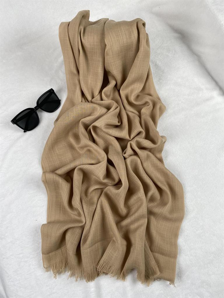 New Muslim Modal Hijab Rayon Shawls For Women Plain Scarf Big Size Headscarf Wraps Islamic Turban Headband