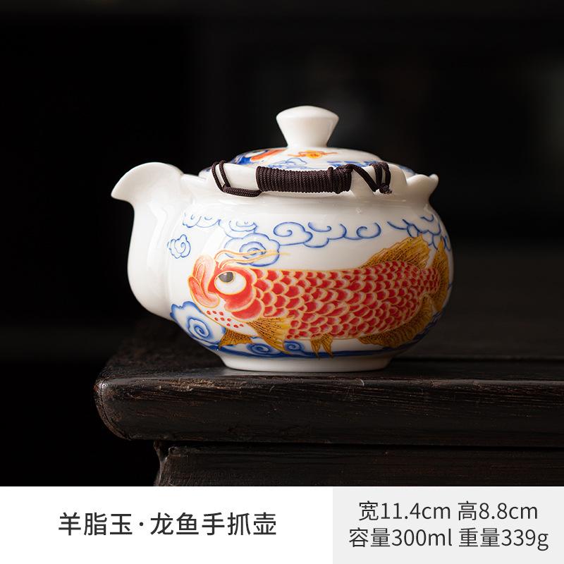 Kung Fu Reise-Teeset im chinesischen Stil aus Keramik, tragbare Meistertasse, Teekanne, Teetassen, Gaiwan, Teeschale für die Teezeremonie, Haushalts-Teegeschirr, neu