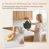 Leaves Hand Towel Absorbent Cleaning Rag Cute Hanging Towel  for Bathroom Restaurant Kitchen
