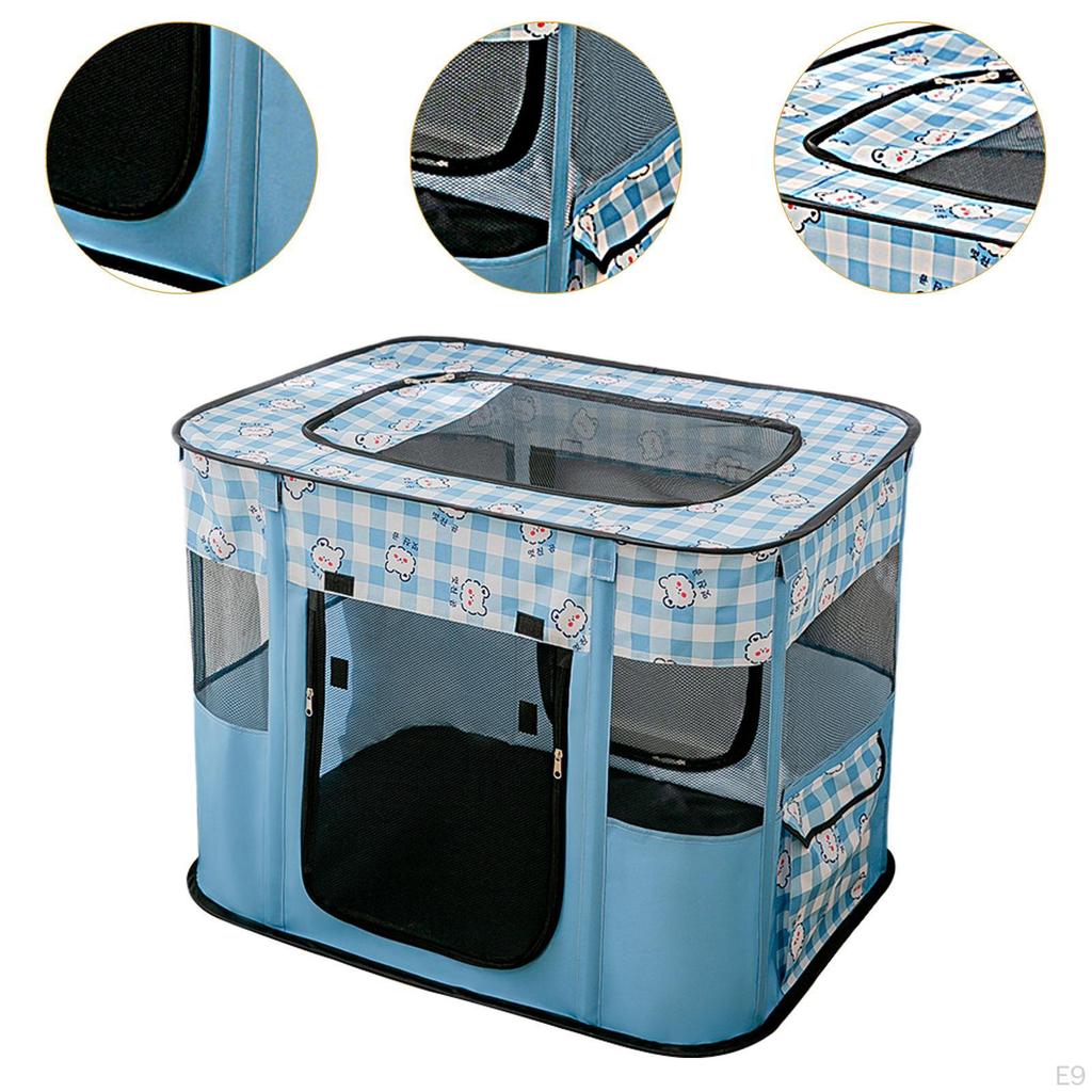 Cat Puppy Playpen Pet Supplies Playground Tent for Outdoor Ferret Rabbits M Yellow