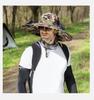 Breathable Fabric Hat with Fan Camouflage Print Solar Fan Cap with Brim Usb Charging for Outdoor Activities Unisex for Fishing