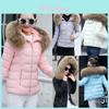 Womens Short Slim Quilted Winter Coat With Fur Hooded Collar And Stylish Design