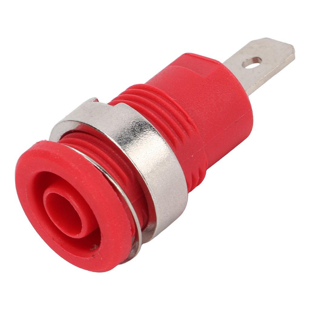 50Pcs Banana Socket 4mm High Current Discharge Long Service Life Good Transmission Electrical Test AccessoriesRed